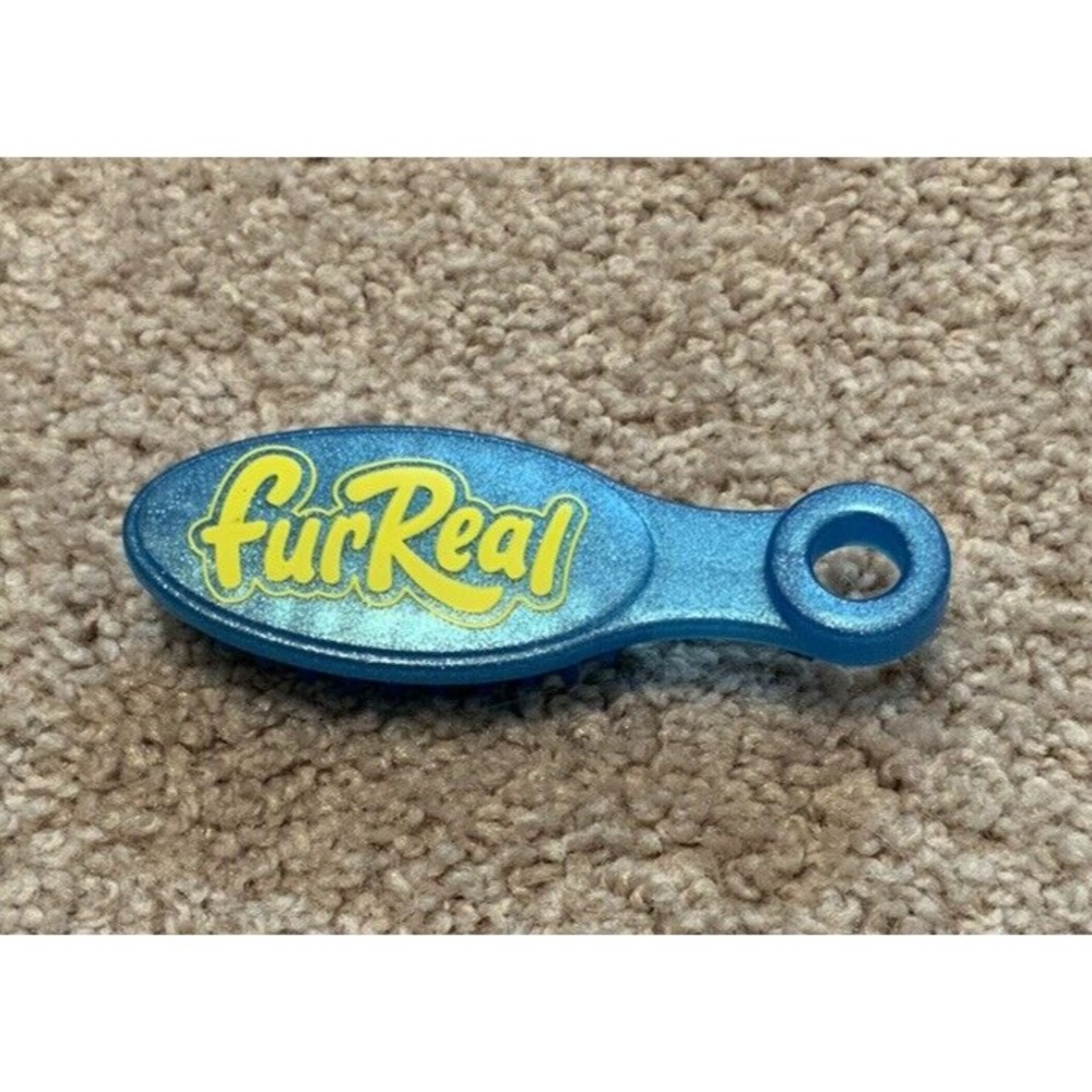 FurReal Friends Blue Hair‎ Brush Plastic Yellow Writing Replacement Brush